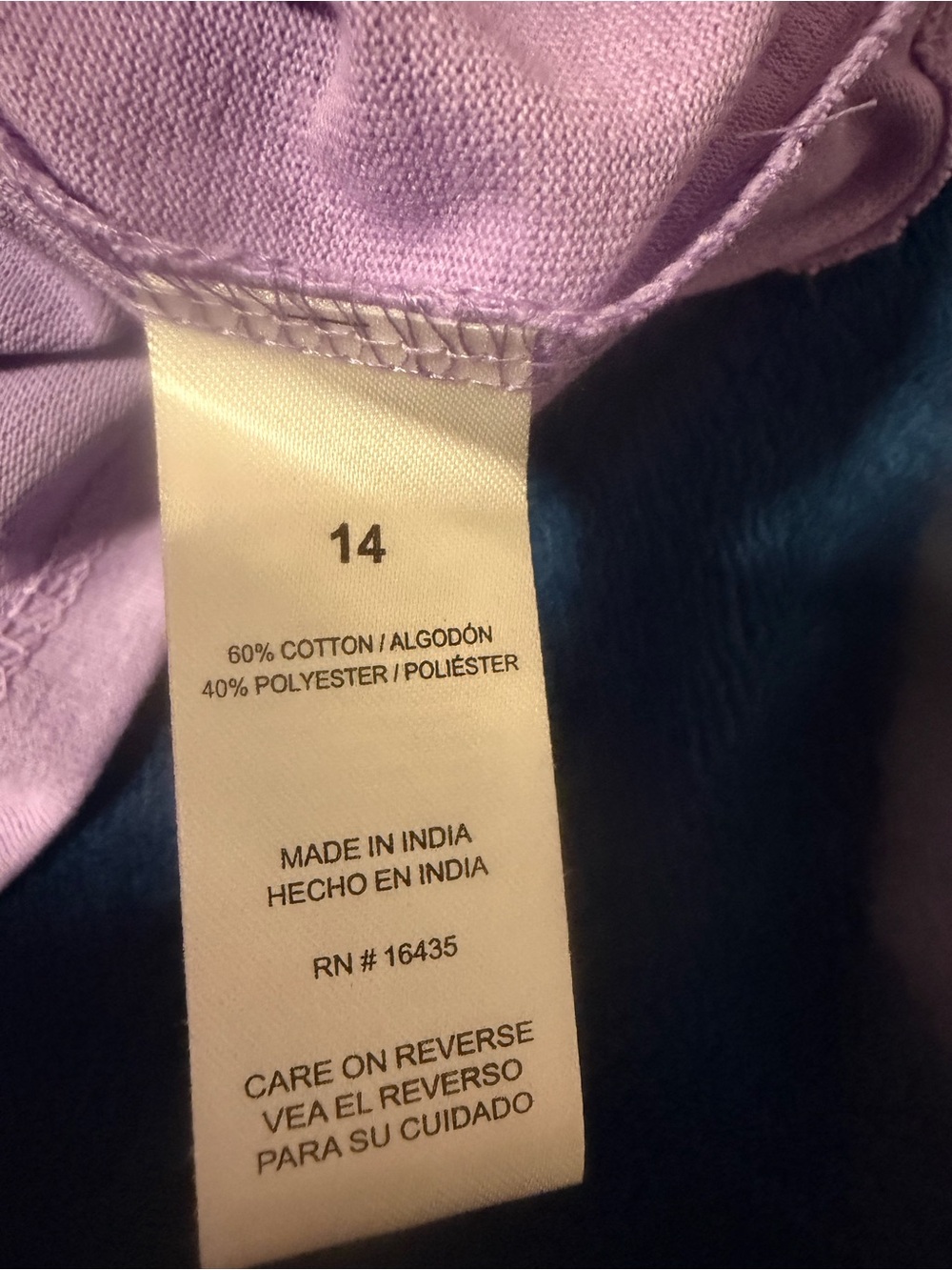 Disney Girls' Lavender Stitch Graphic Tee with Hearts - Picture 6 of 6